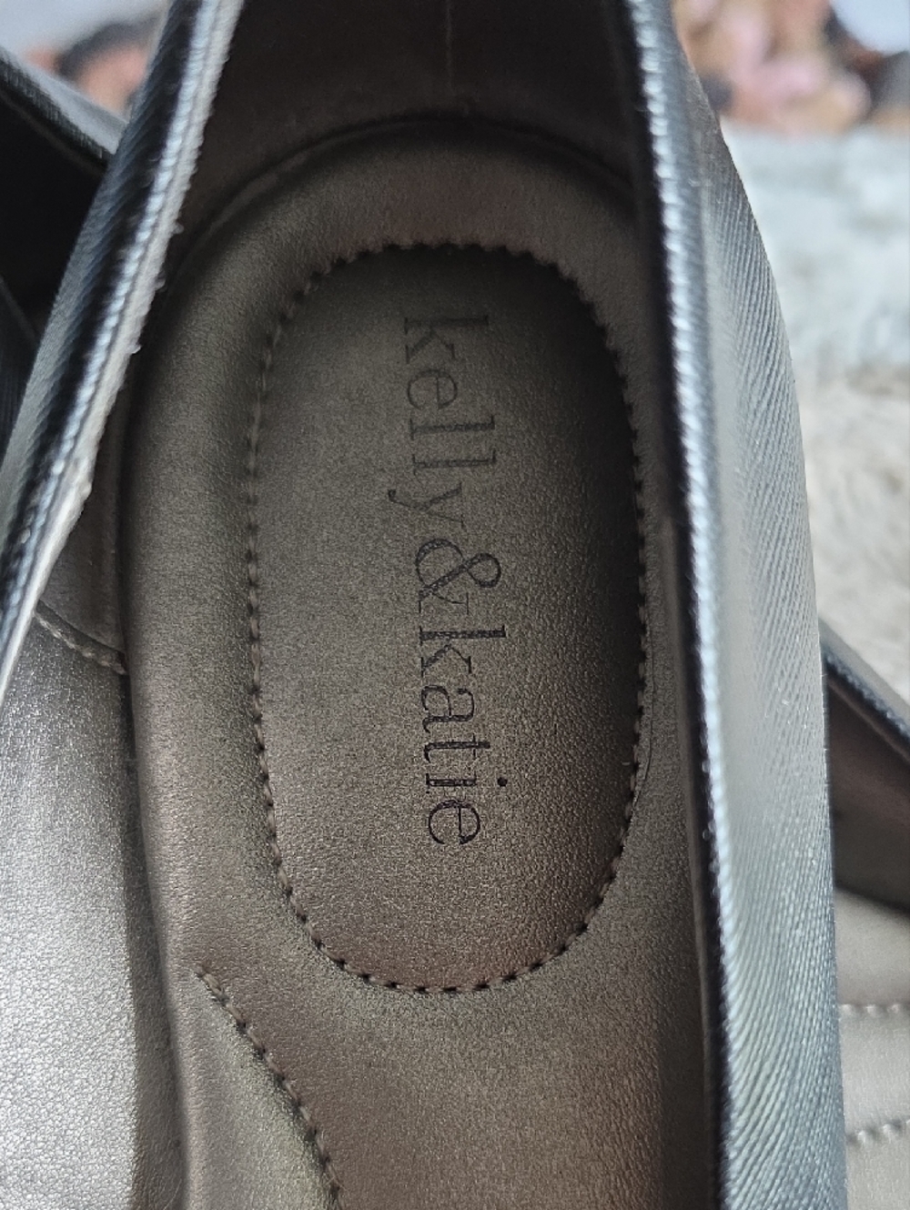 Kelly & Katie Black Pointed-Toe Slip-On Flats - Picture 2 of 7